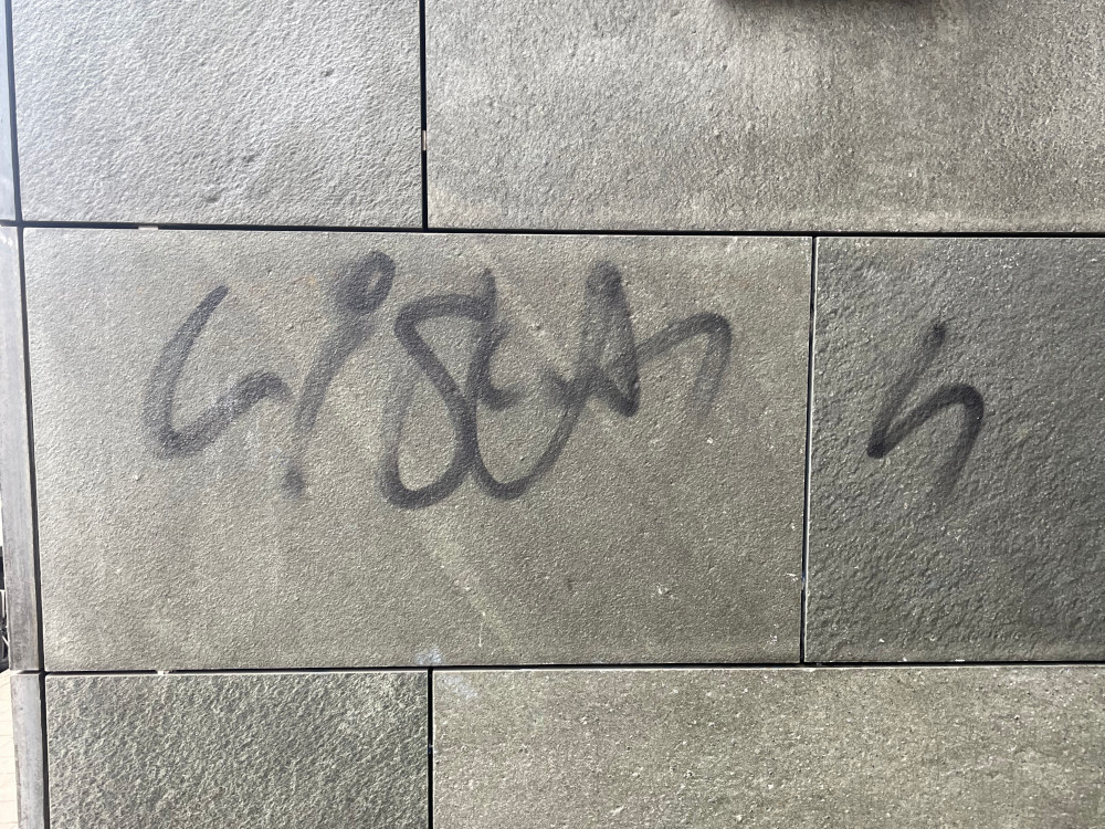 Graffiti Entfernung Dortmund vorher